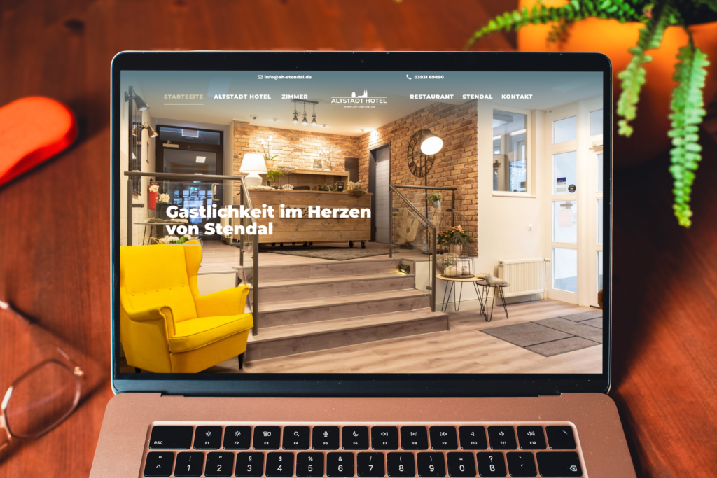 Altstadt Hotel, Stendal - Webdesign Desktop-Ansicht