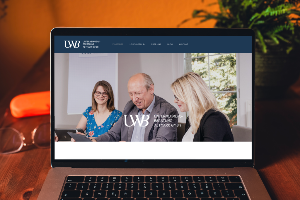 UWB, Stendal - Webdesign Desktop Ansicht